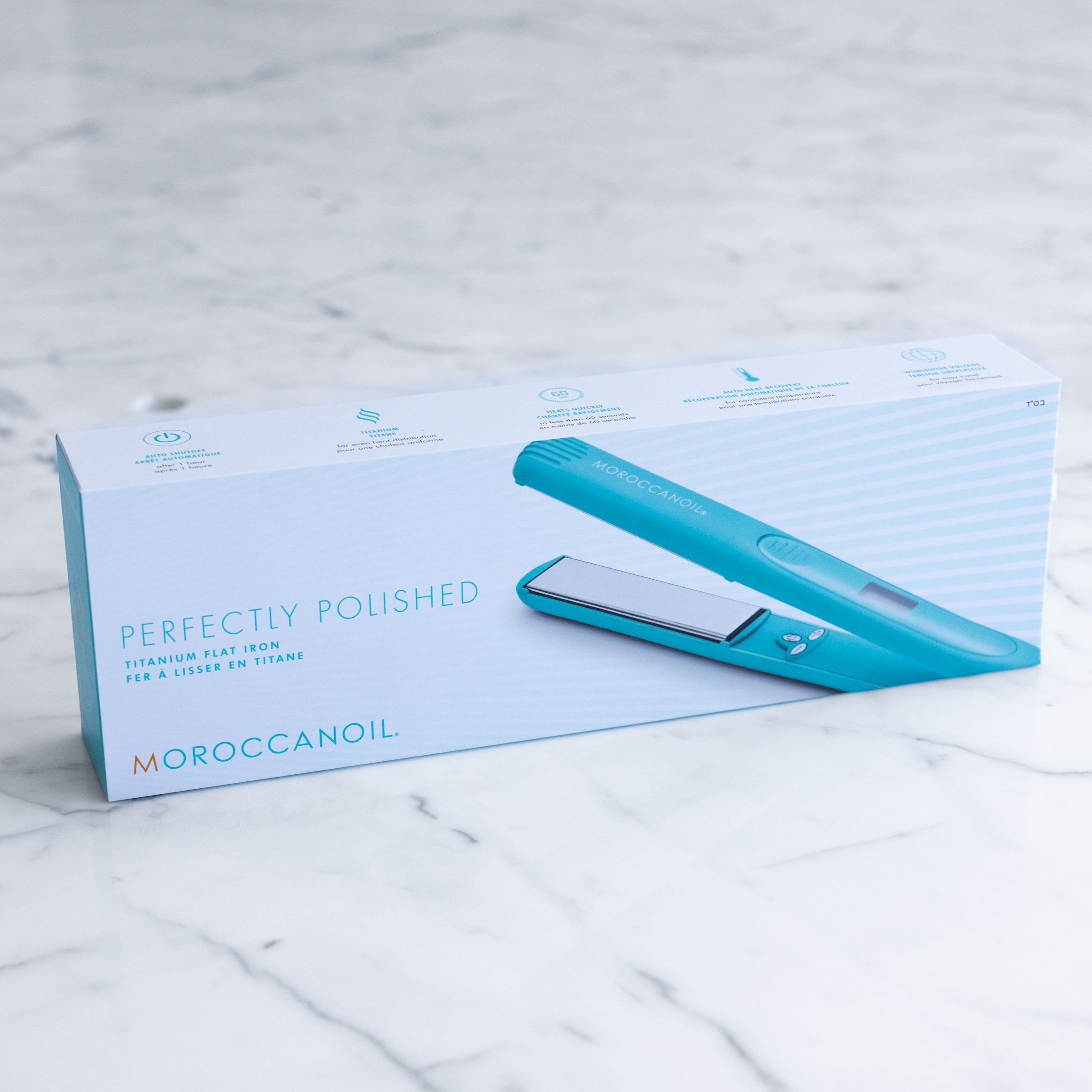 Perfectly Polished Titanium Flat Iron