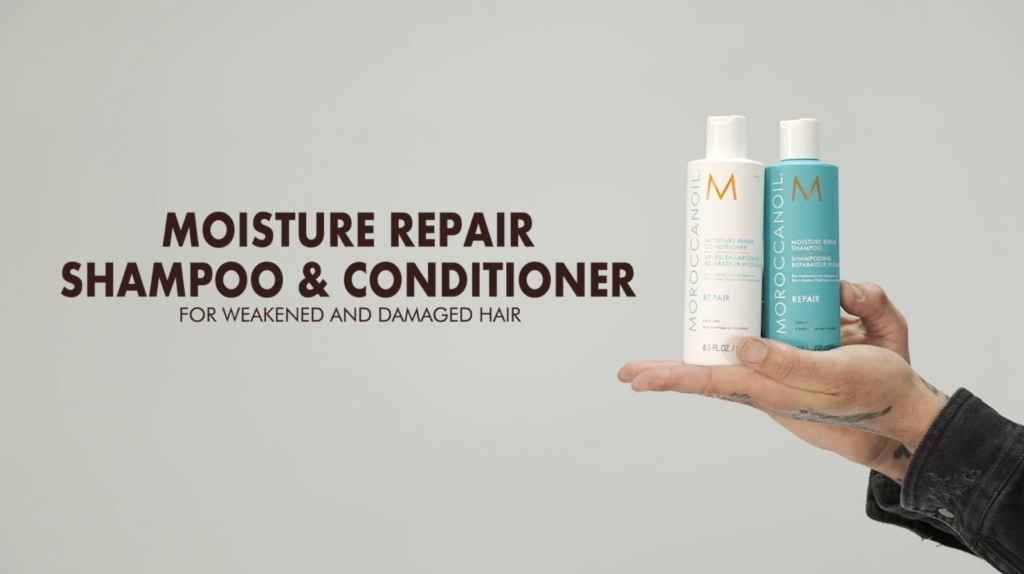 Shampoo e balsamo per la riparazione dell'umidità